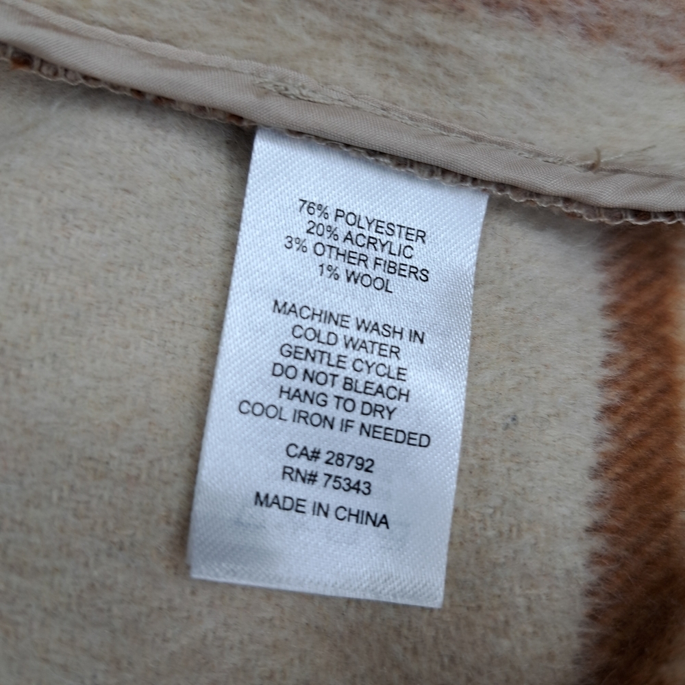 Joie Cream and Brown Plaid Blazer Women's Small Fits Like A Meduim Read #31 - Picture 5 of 7
